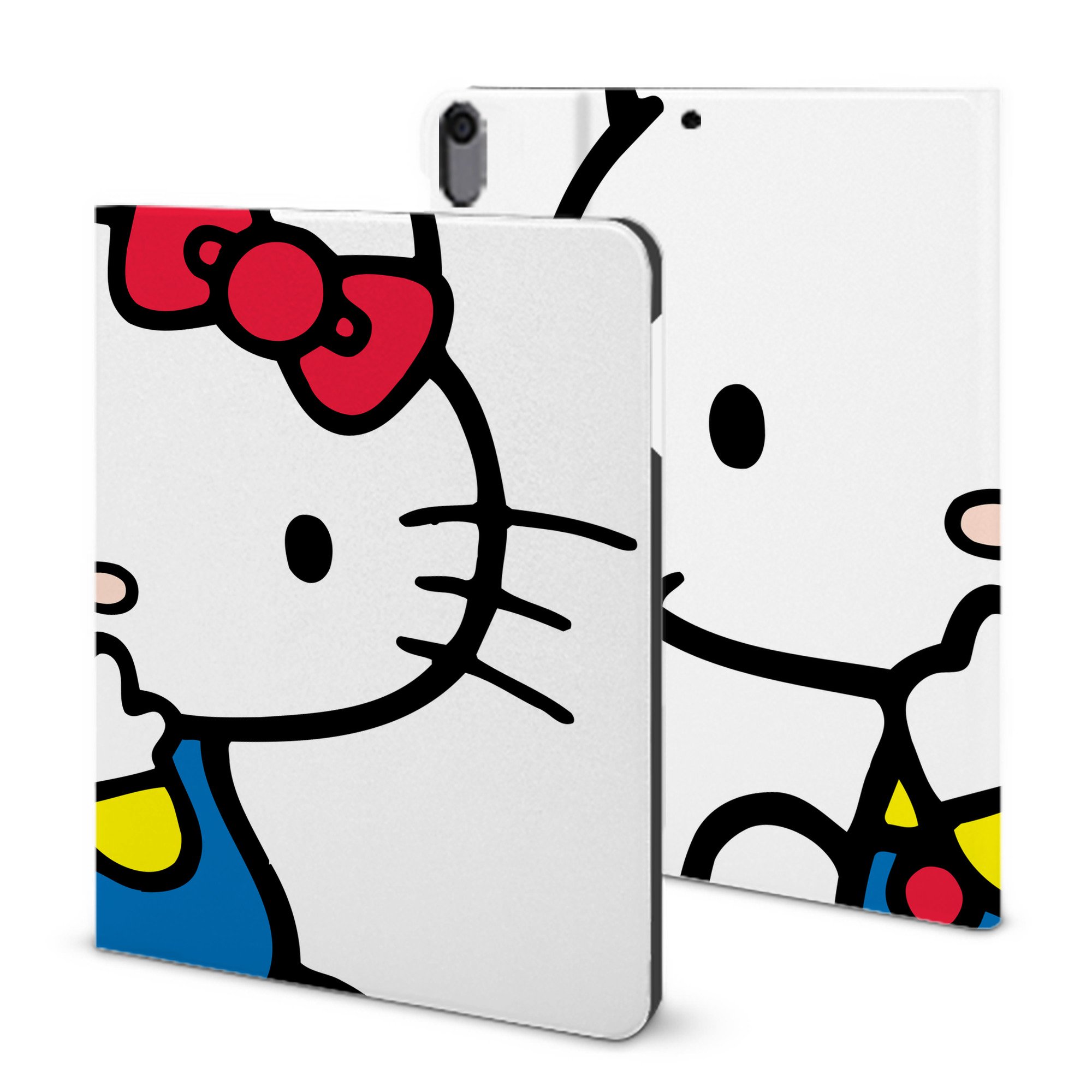 （画像用） Hello Kitty ハローキティ IPad ケース ブック型 PUレザー TPU 耐衝撃 軽量 薄型 ペン収納なし 全面保護 IPad 各モデル対応